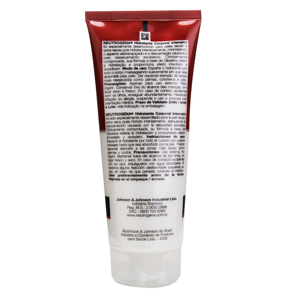 Hidratante corporal Neutrogena norwegian formula intensivo sem fragrância 200ml — imagem 3 | Drogaria Taveira