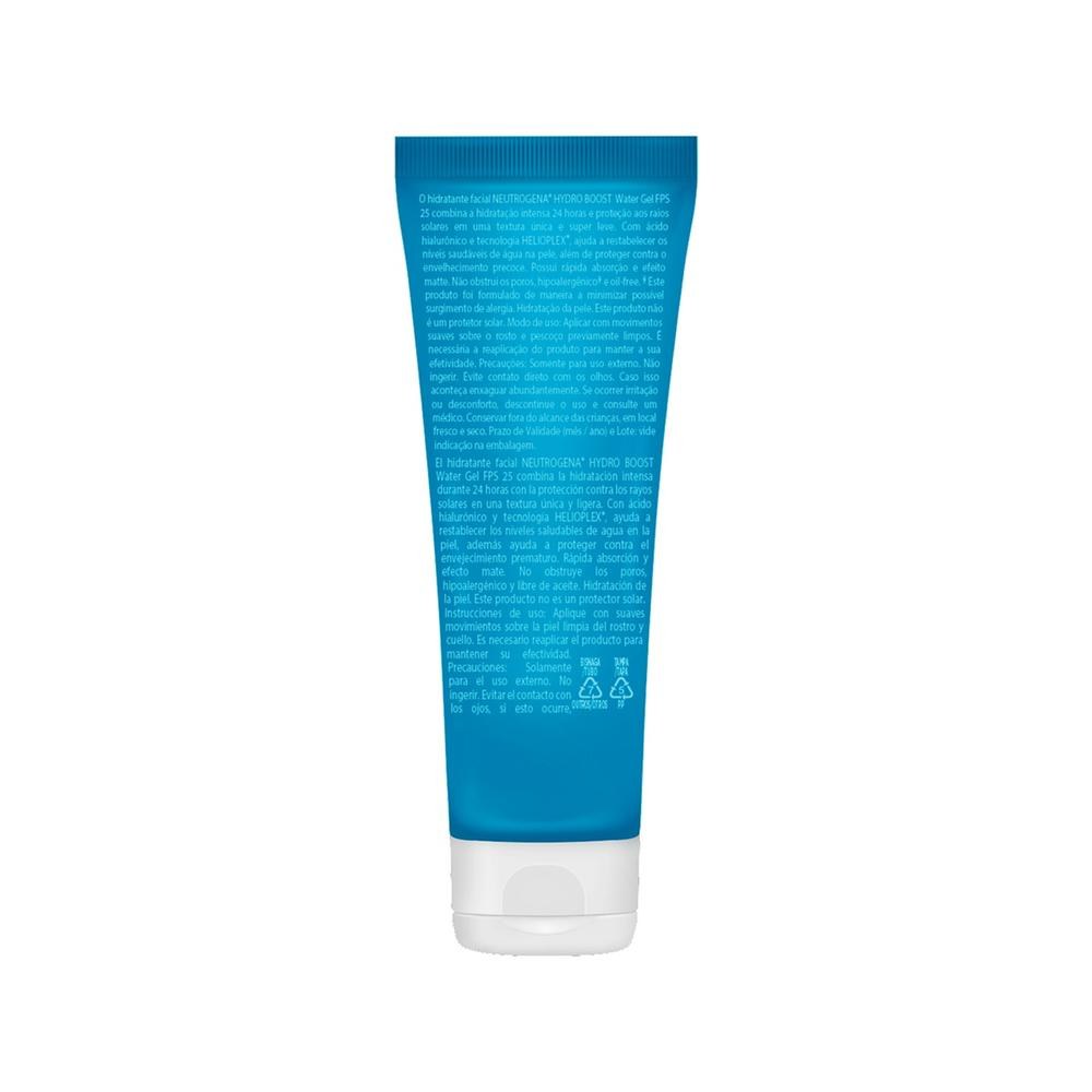 Hidratante Facial Neutrogena Hydro Boost Water Gel FPS 25 40g — imagem 4 | Drogaria Taveira