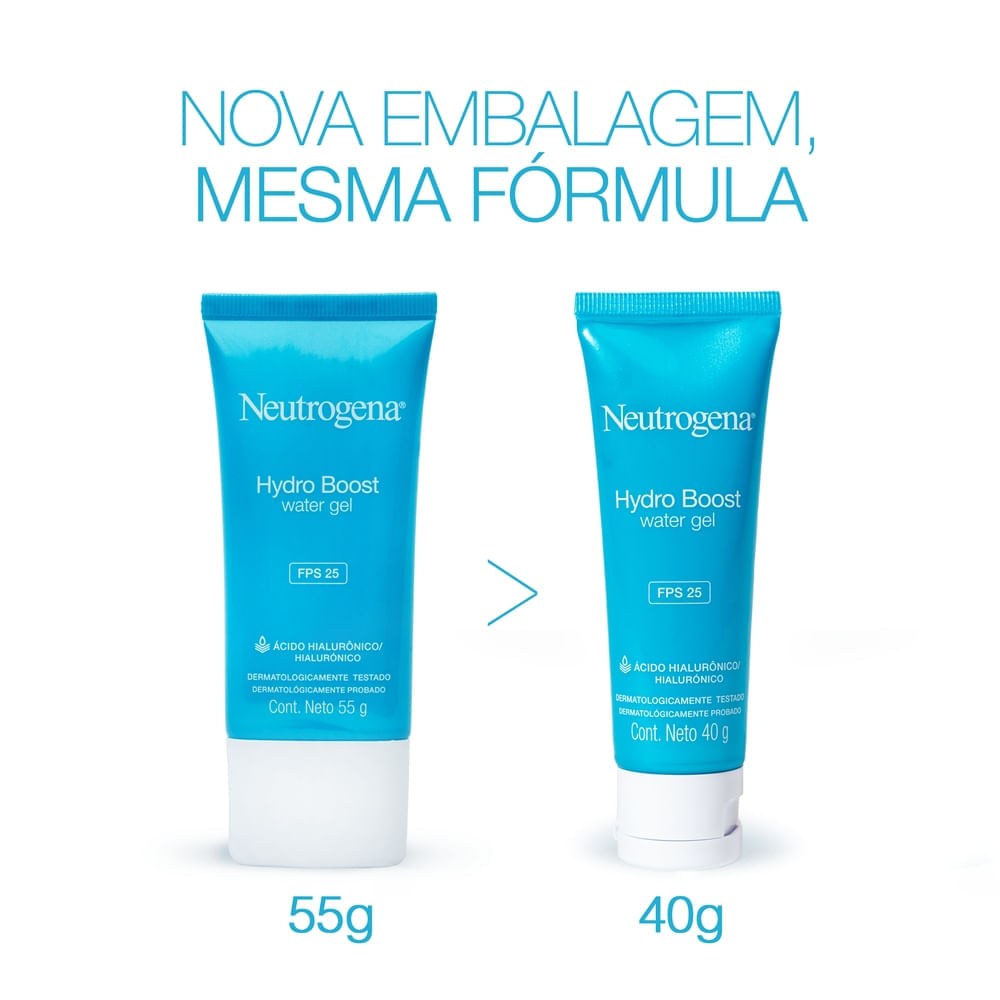 Hidratante Facial Neutrogena Hydro Boost Water Gel FPS 25 e Ácido Hialurônico 55g — imagem 3 | Drogaria Taveira