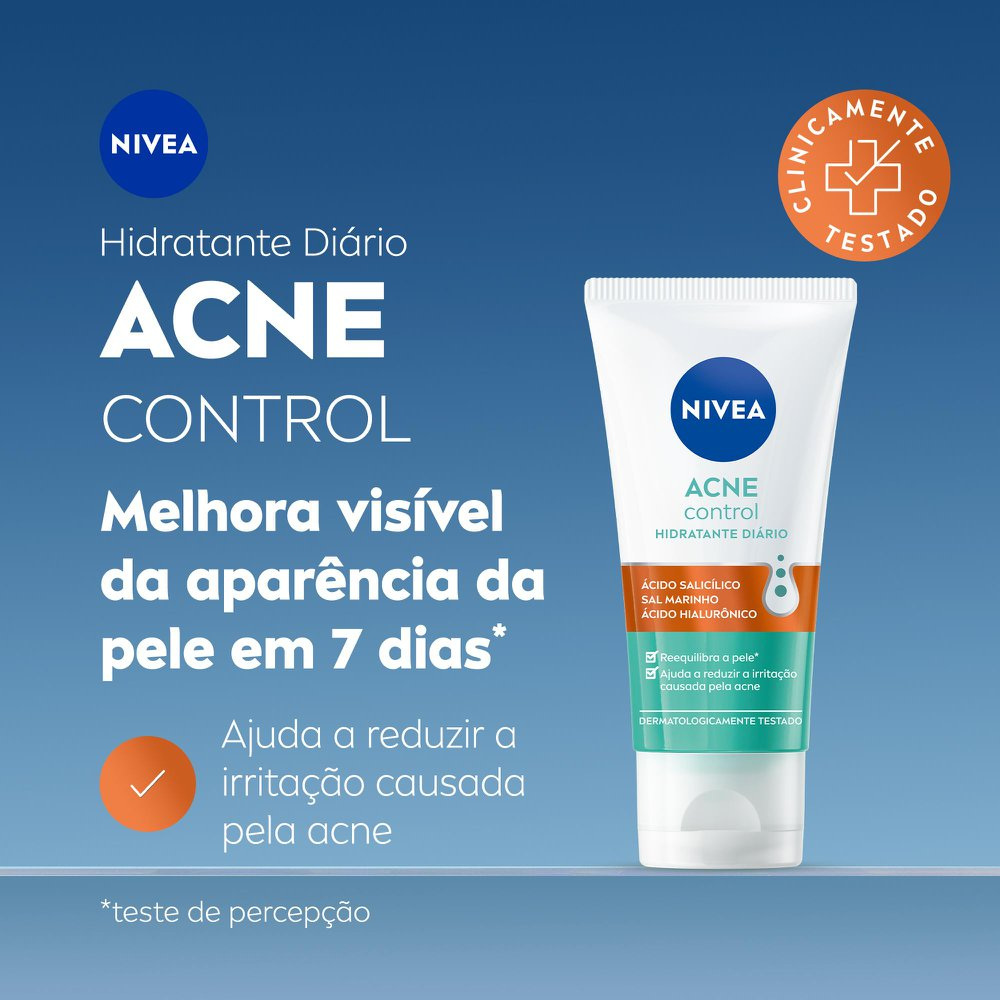 Hidratante Facial Nivea Acne Control Antioleosidade 50ml — imagem 2 | Drogaria Taveira