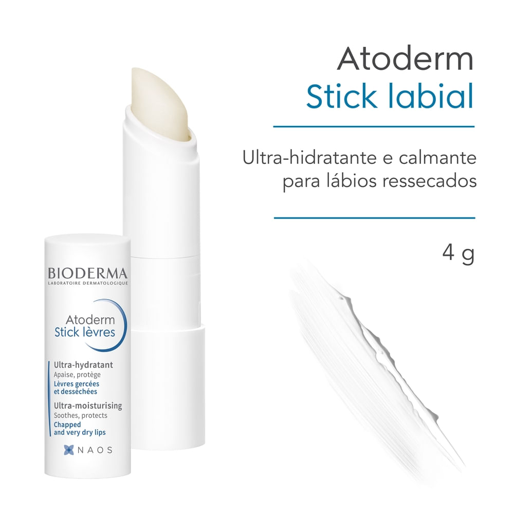 Hidratante Labial Bioderma Atoderm 4g — imagem 2 | Drogaria Taveira