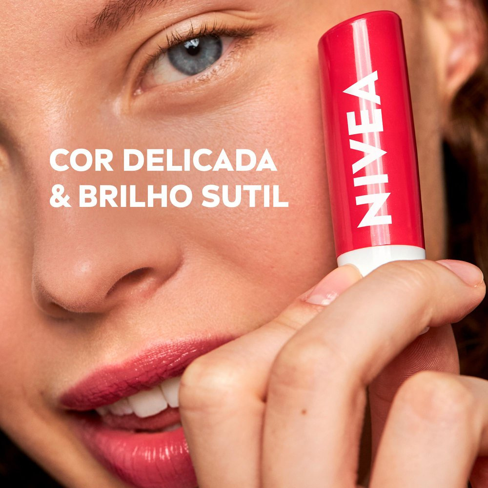 Hidratante Labial Nivea Cereja Shine 4,8g — imagem 3 | Drogaria Taveira