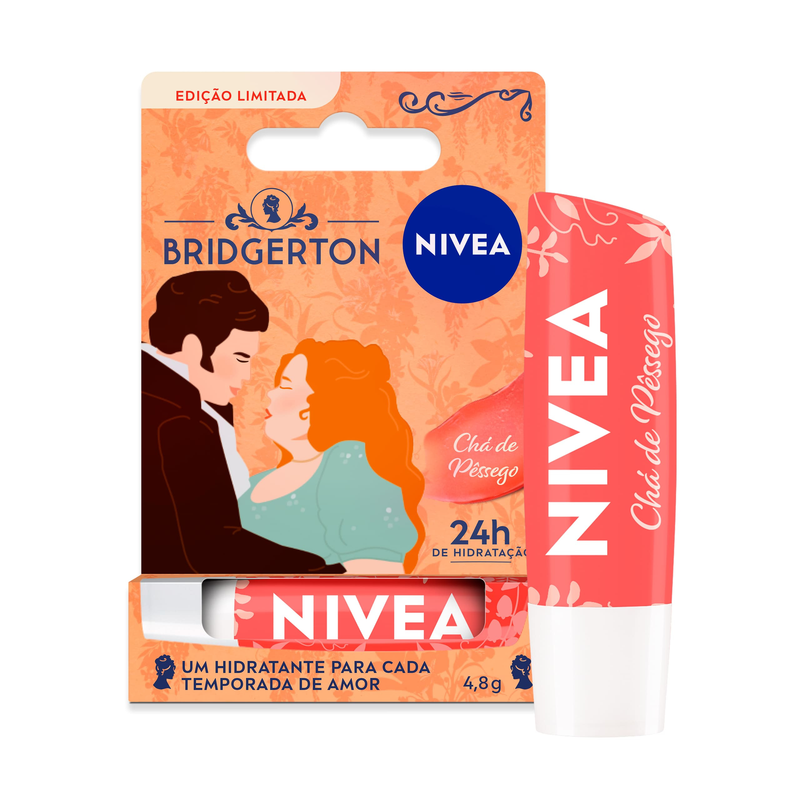 Hidratante Labial Nivea Chá De Pêssego Bridgerton 4,8g — imagem 2 | Drogaria Taveira