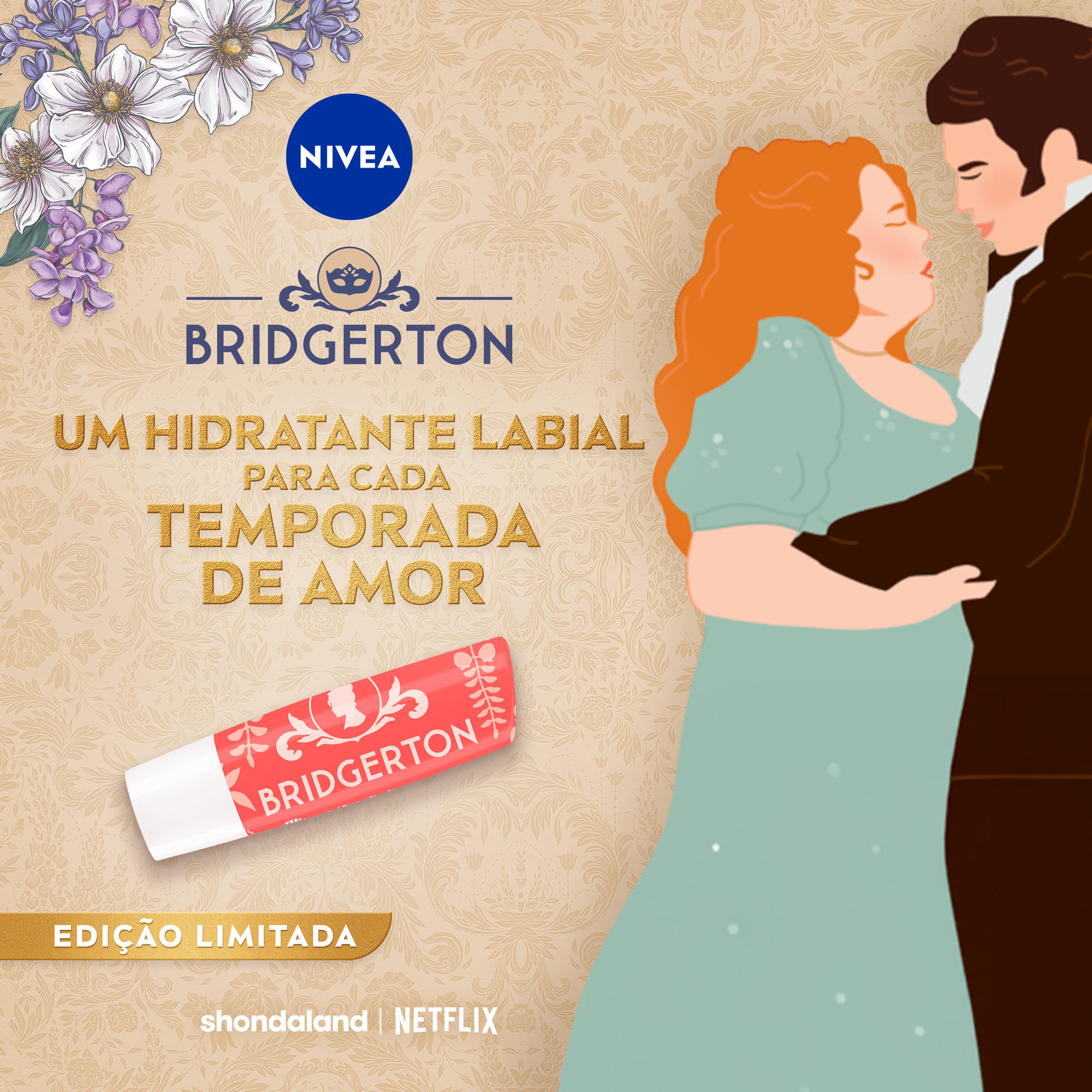 Hidratante Labial Nivea Chá De Pêssego Bridgerton 4,8g — imagem 3 | Drogaria Taveira