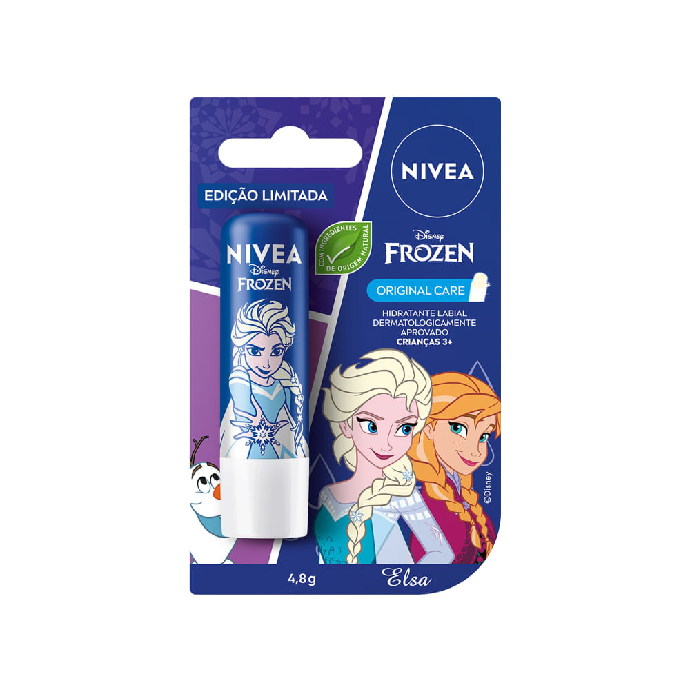 Hidratante Labial Nivea Disney Frozen Original Care 4,8g — imagem 3 | Drogaria Taveira