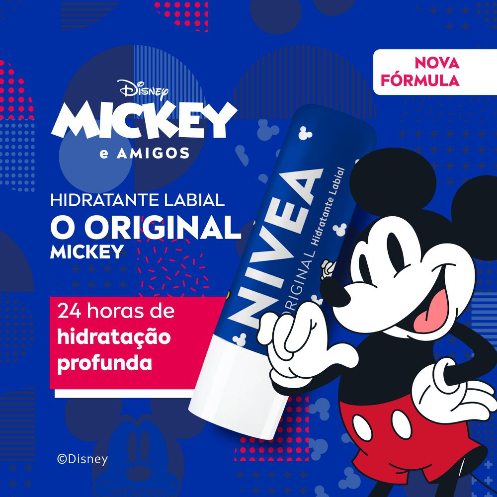 Hidratante Labial Nivea Disney Mickey e Amigo Original Care 4,8g — imagem 2 | Drogaria Taveira