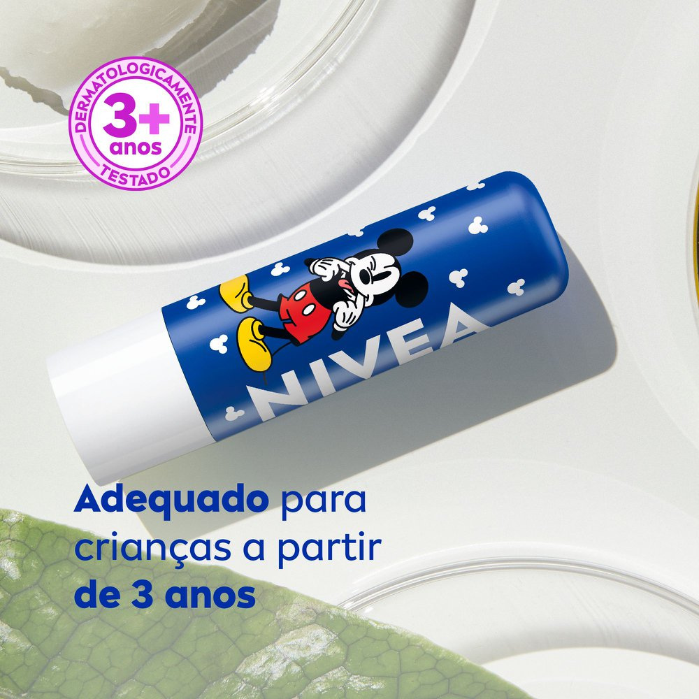 Hidratante Labial Nivea Disney Mickey e Amigo Original Care 4,8g — imagem 4 | Drogaria Taveira