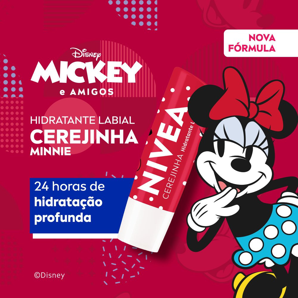 Hidratante Labial Nivea Disney Mickey e Amigos Cereja Shine 4,8g — imagem 2 | Drogaria Taveira