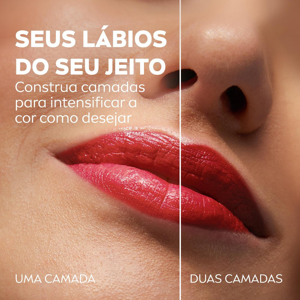 Hidratante Labial Nivea Hidra Color Vermelho 4,8g — imagem 3 | Drogaria Taveira