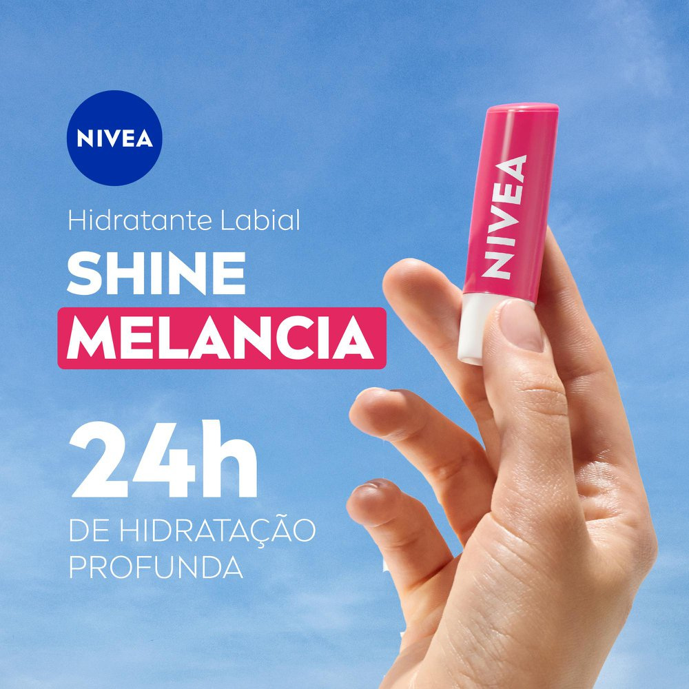 Hidratante Labial Nivea Melancia Shine 4,8g — imagem 2 | Drogaria Taveira