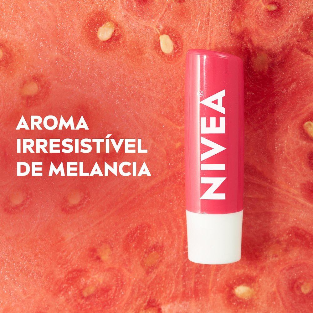 Hidratante Labial Nivea Melancia Shine 4,8g — imagem 4 | Drogaria Taveira