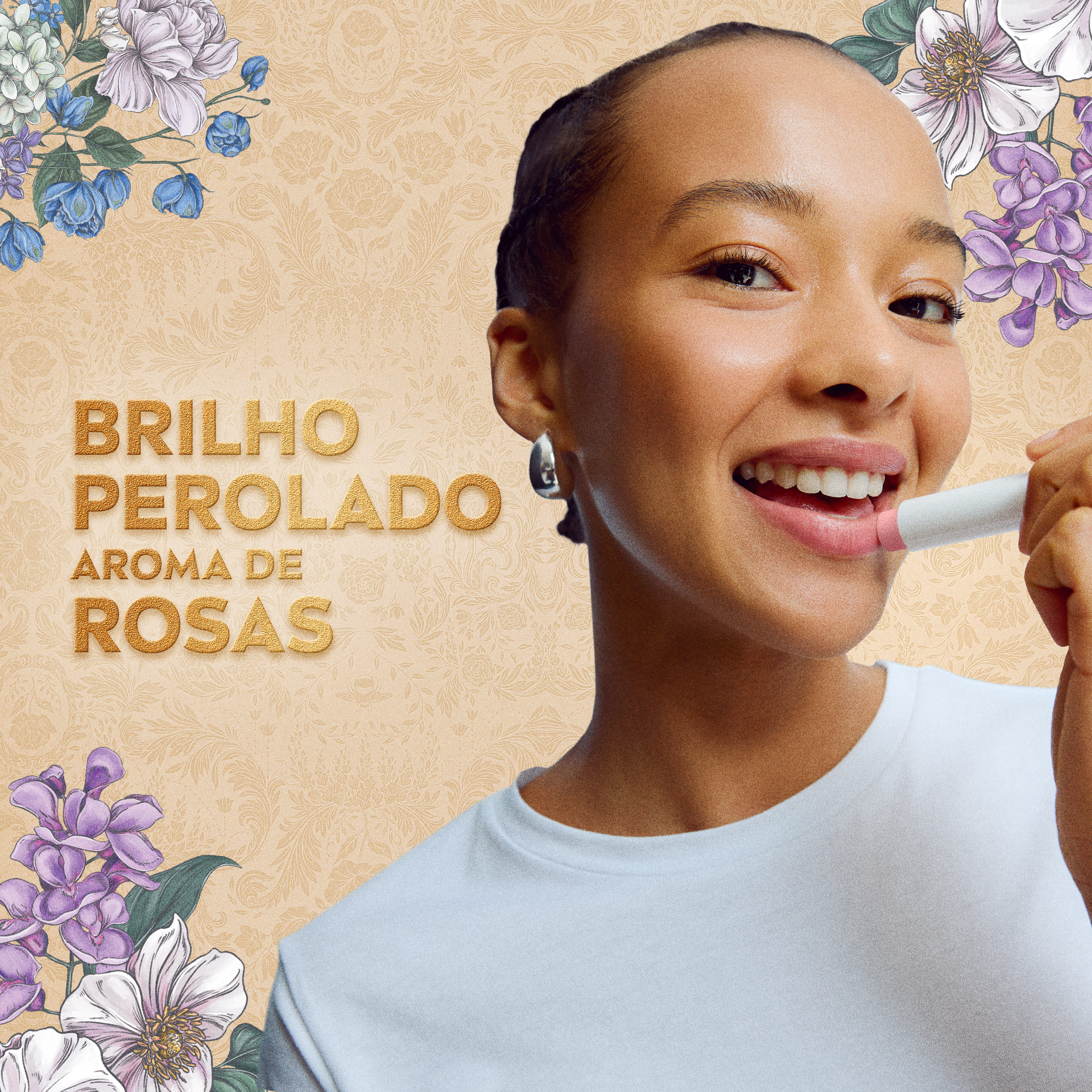 Hidratante Labial Nivea Merengue Rosé Bridgerton 4,8g — imagem 4 | Drogaria Taveira