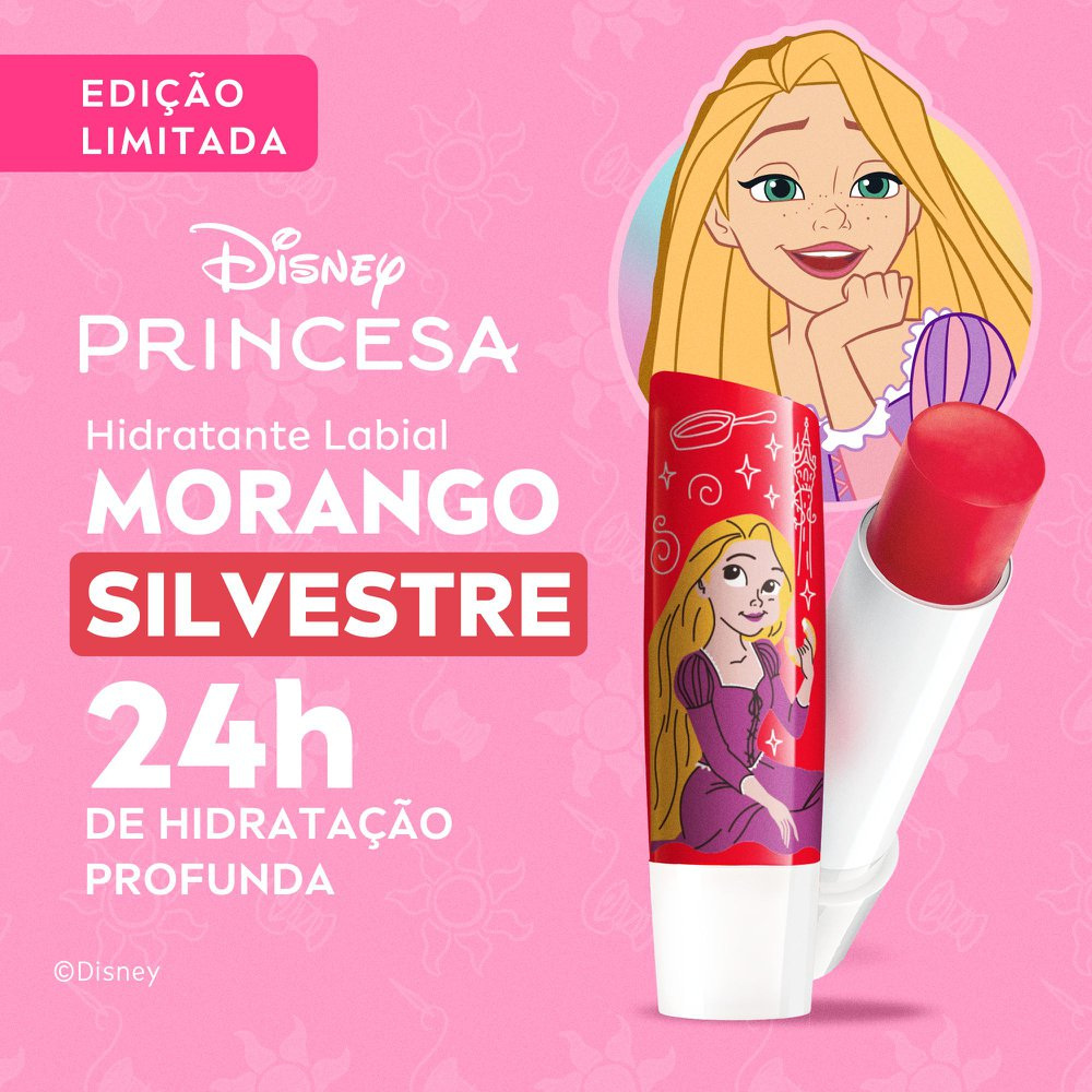 Hidratante Labial Nivea Morango Silvestre Princesa Rapunzel 4,8g Edição Limitada Disney — imagem 2 | Drogaria Taveira