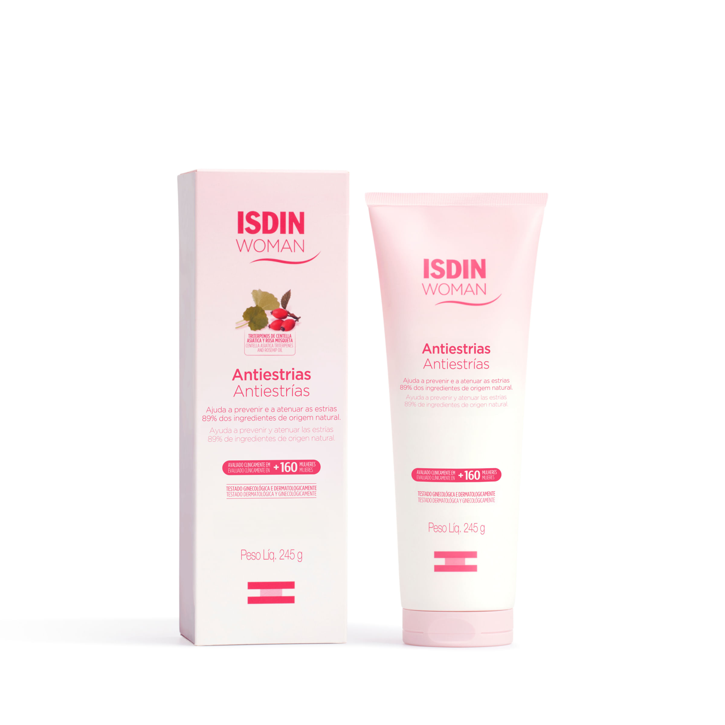 ISDIN Creme Corporal Woman Antiestrias Apto para Grávidas - 245g — imagem 2 | Drogaria Taveira
