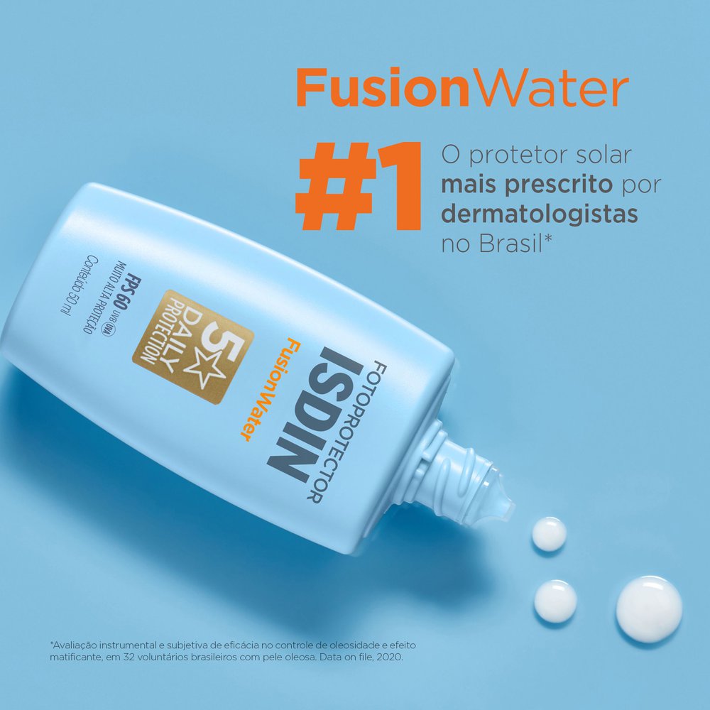 ISDIN Protetor Solar Facial Fusion Water 5 Stars Sem Cor FPS 60 - 50ml — imagem 4 | Drogaria Taveira