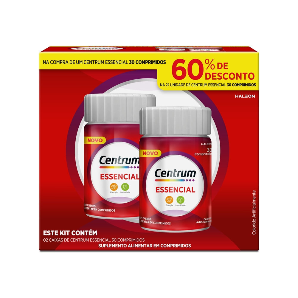 Kit Centrum Essencial 60 Comprimidos — imagem 2 | Drogaria Taveira