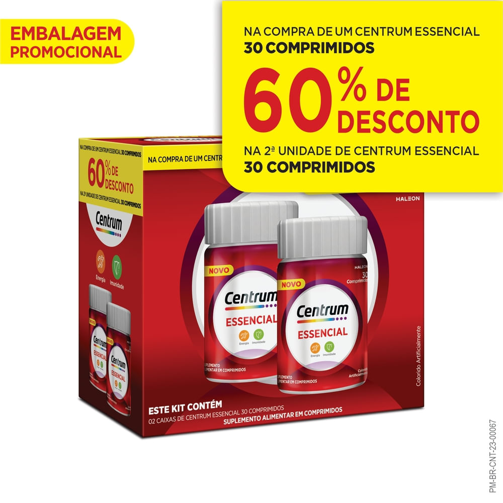 Kit Centrum Essencial 60 Comprimidos — imagem 3 | Drogaria Taveira