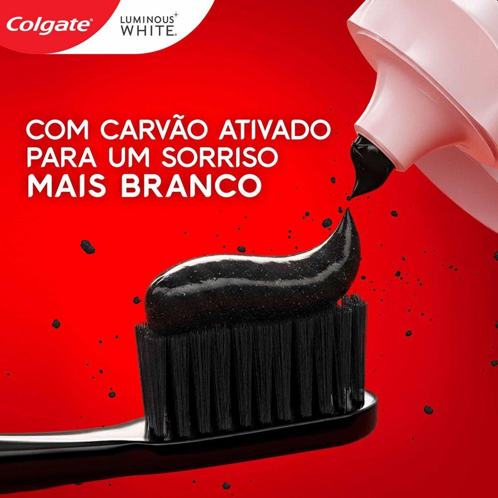Kit Creme Dental Colgate Luminous White Carvão Ativado Clareador 70g 3 Unidades — imagem 4 | Drogaria Taveira