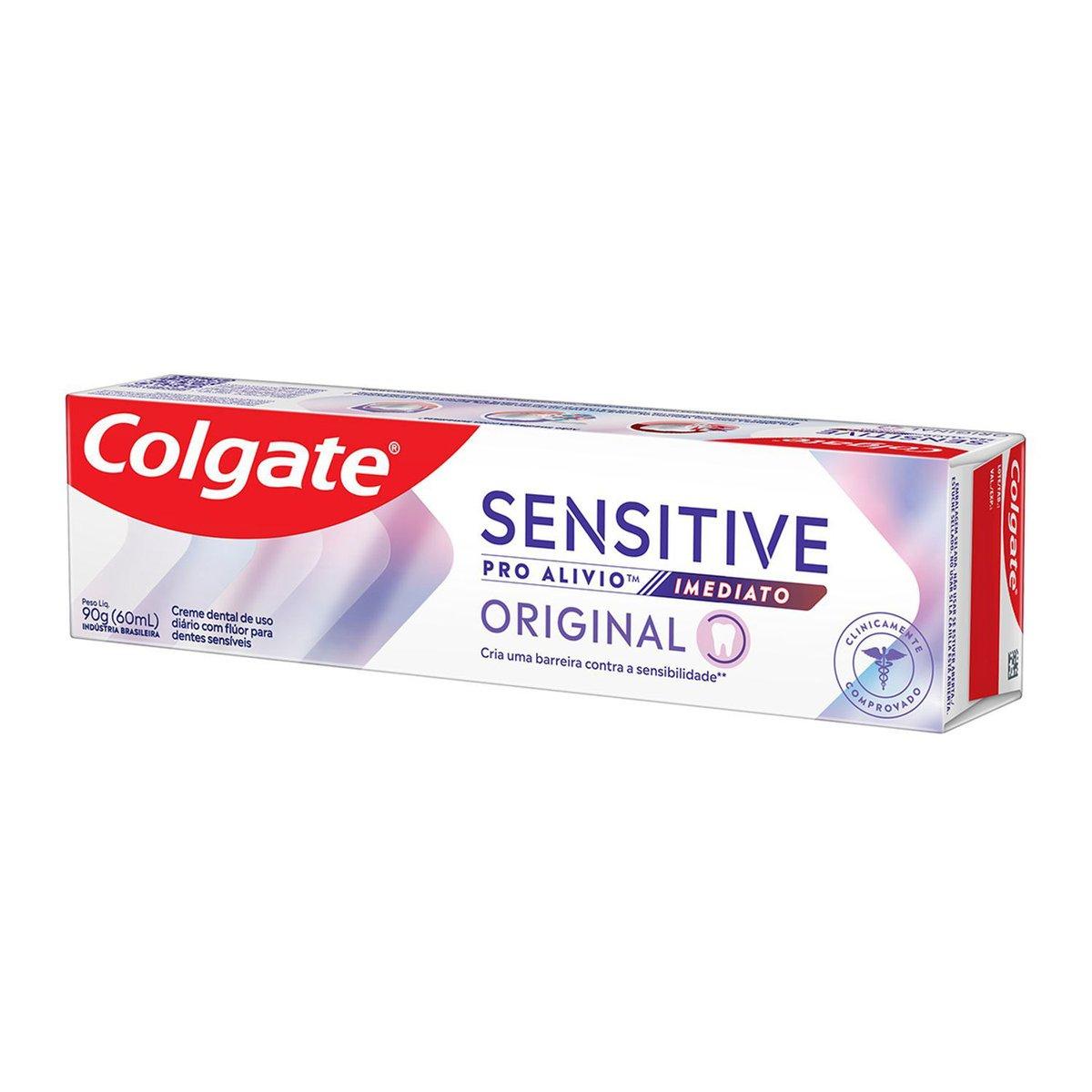 Kit Creme Dental Colgate Sensitive Pro Alívio Imediato Original 90g 3 Unidades — imagem 3 | Drogaria Taveira