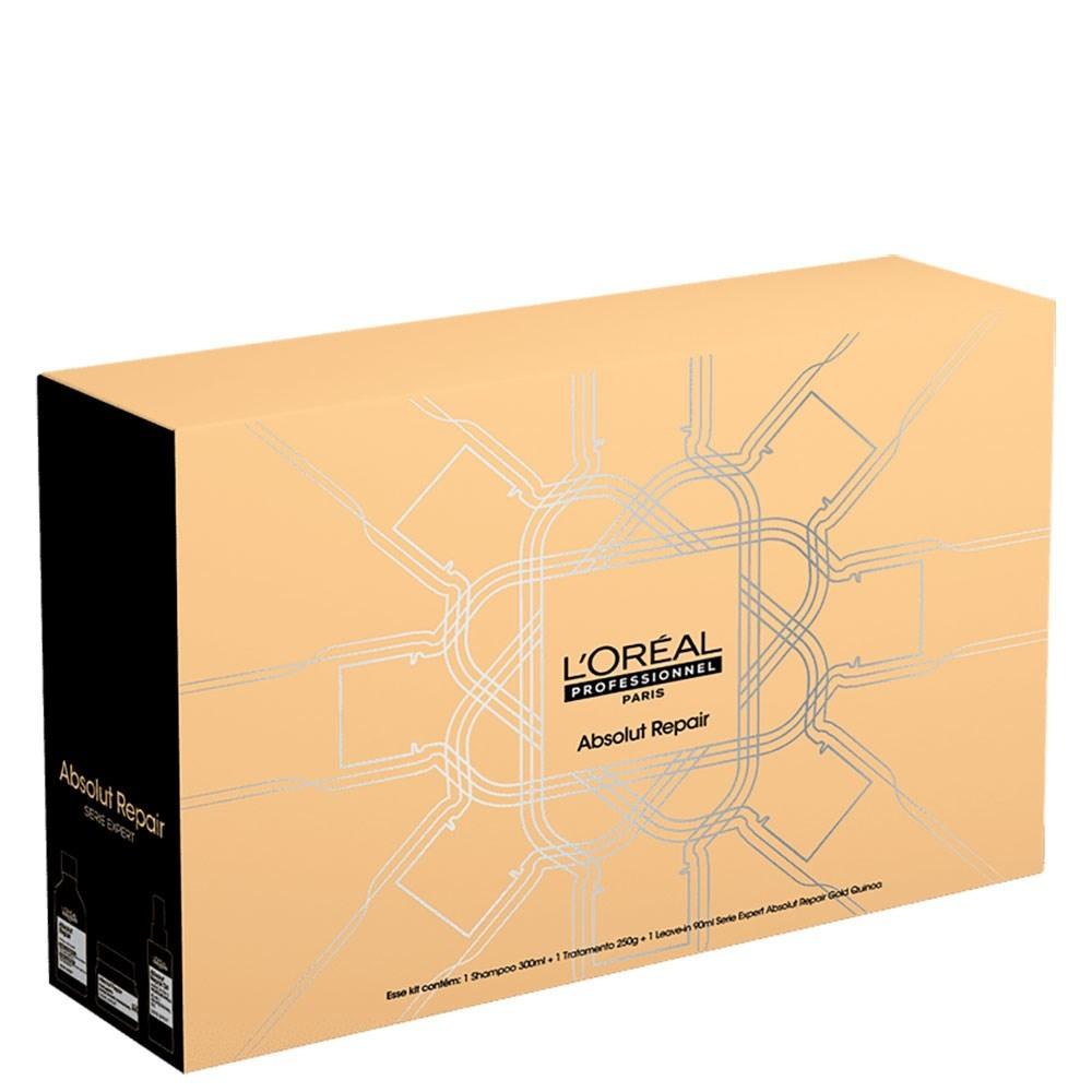 Kit L'Oréal Professionnel Absolut Repair Gold Quinoa - Tratamento Leve — imagem 4 | Drogaria Taveira