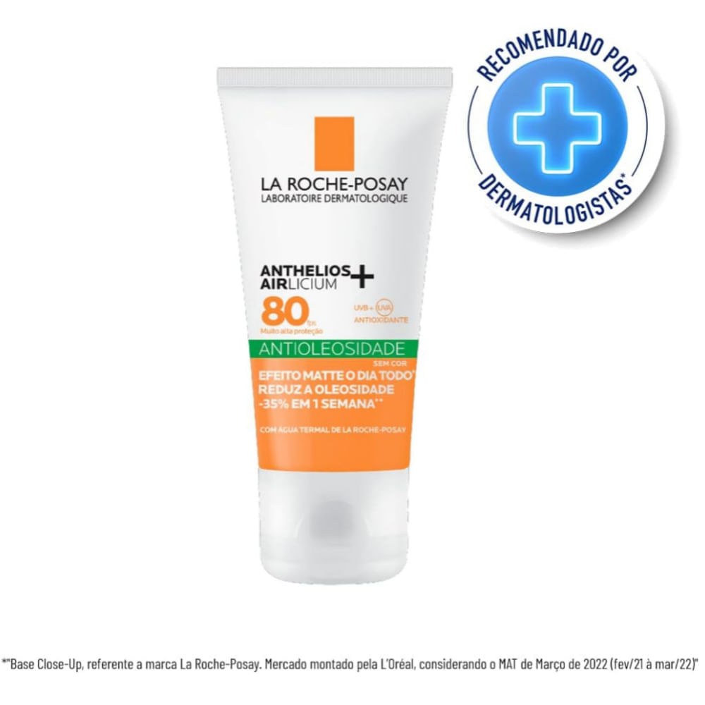 Kit La Roche-Posay Limpeza e Proteção Solar Gel de Limpeza Effaclar Alta Tolerância 300g + Protetor Solar Anthelios Airlicium+ FPS 80 40g — imagem 2 | Drogaria Taveira