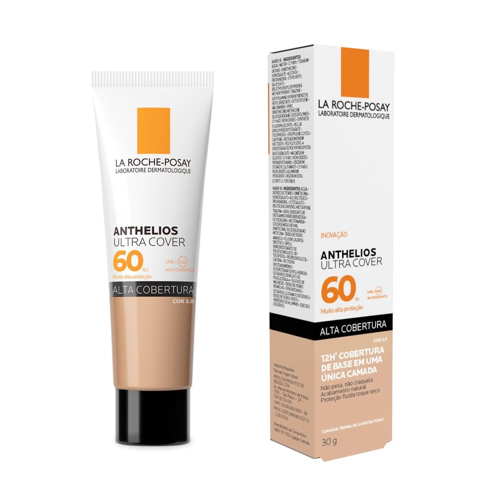 Kit La Roche-Posay Mela B3 Gel de Limpeza 120g + Hidratante Double Dose 40ml + Protetor Solar Anthelios Ultra Cover Cor 3.0 30g — imagem 4 | Drogaria Taveira