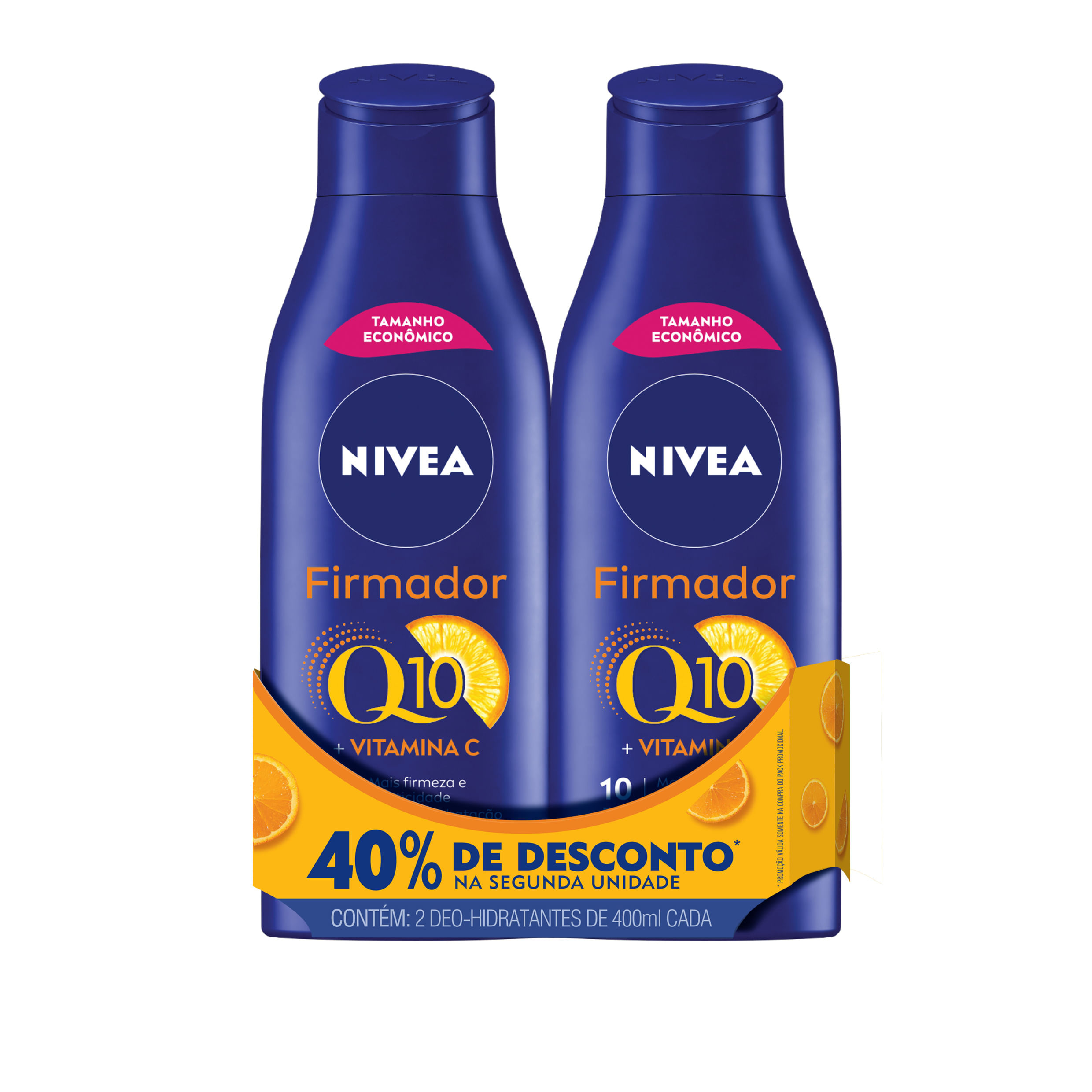 Kit Loção Corporal Nivea Firmador Q10 + Vitamina C 400ml 2 uni 40% de Desconto na Segunda Unidade — imagem 2 | Drogaria Taveira