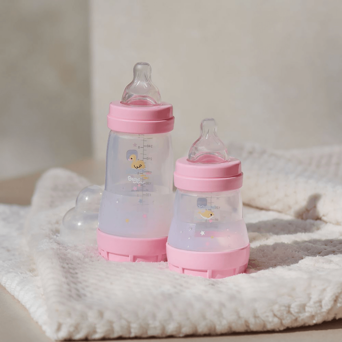 Kit Mamadeiras MAM Easy Start Rosa 130ml e 260ml 2 Unidades — imagem 4 | Drogaria Taveira
