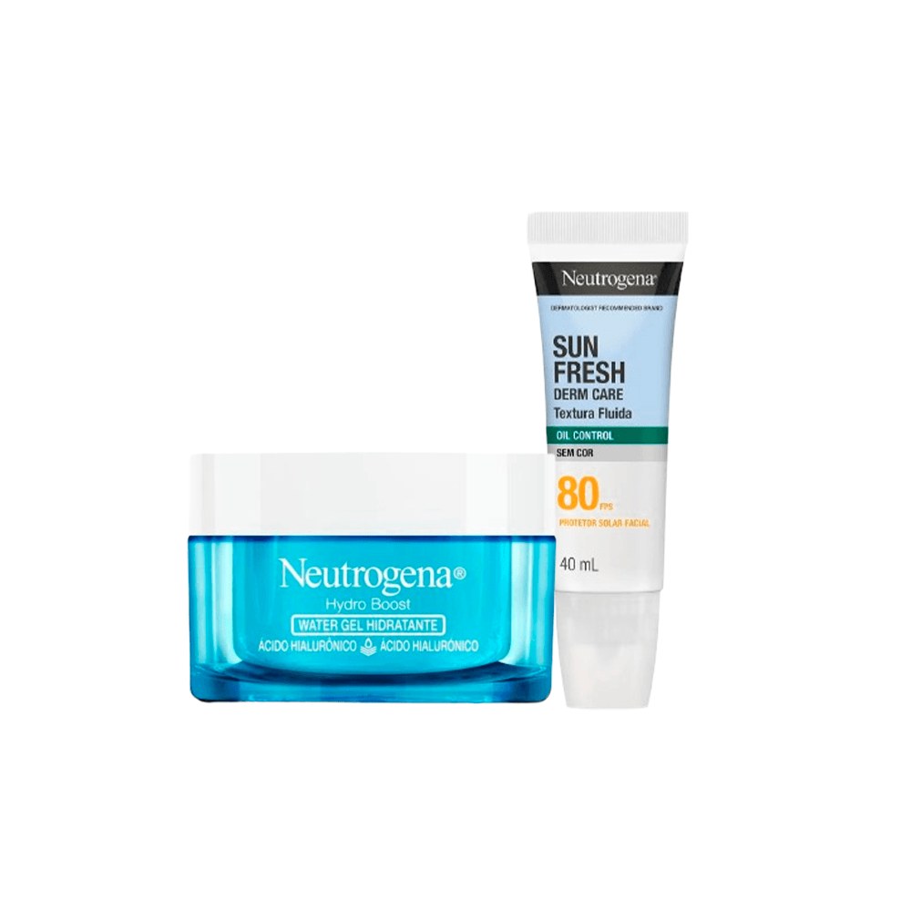 Kit Neutrogena Hidratante Facial 50g + Protetor Solar Facial Toque Seco Sun Fresh Fps80 40ml — Neutrogena | Drogaria Taveira