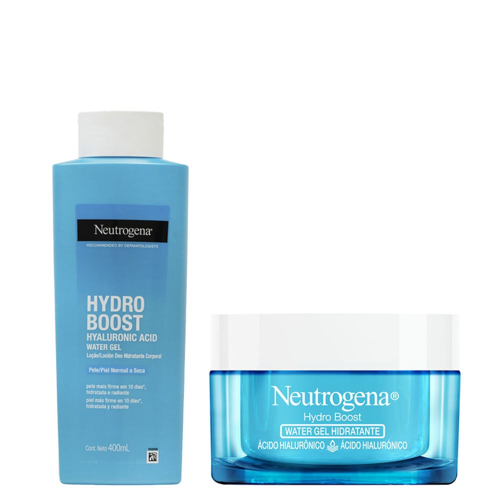 Kit Neutrogena Hydro Boost - Hidratante Facial 50g + Gel Hidratante Corporal 400ml — imagem 2 | Drogaria Taveira