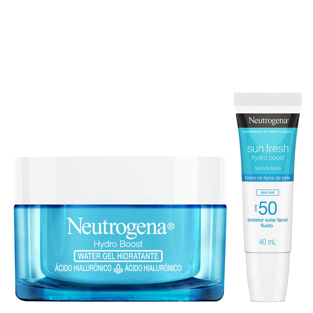 Kit Neutrogena Hydro Boost - Hidratante Facial 50g + Protetor 40ml — imagem 2 | Drogaria Taveira