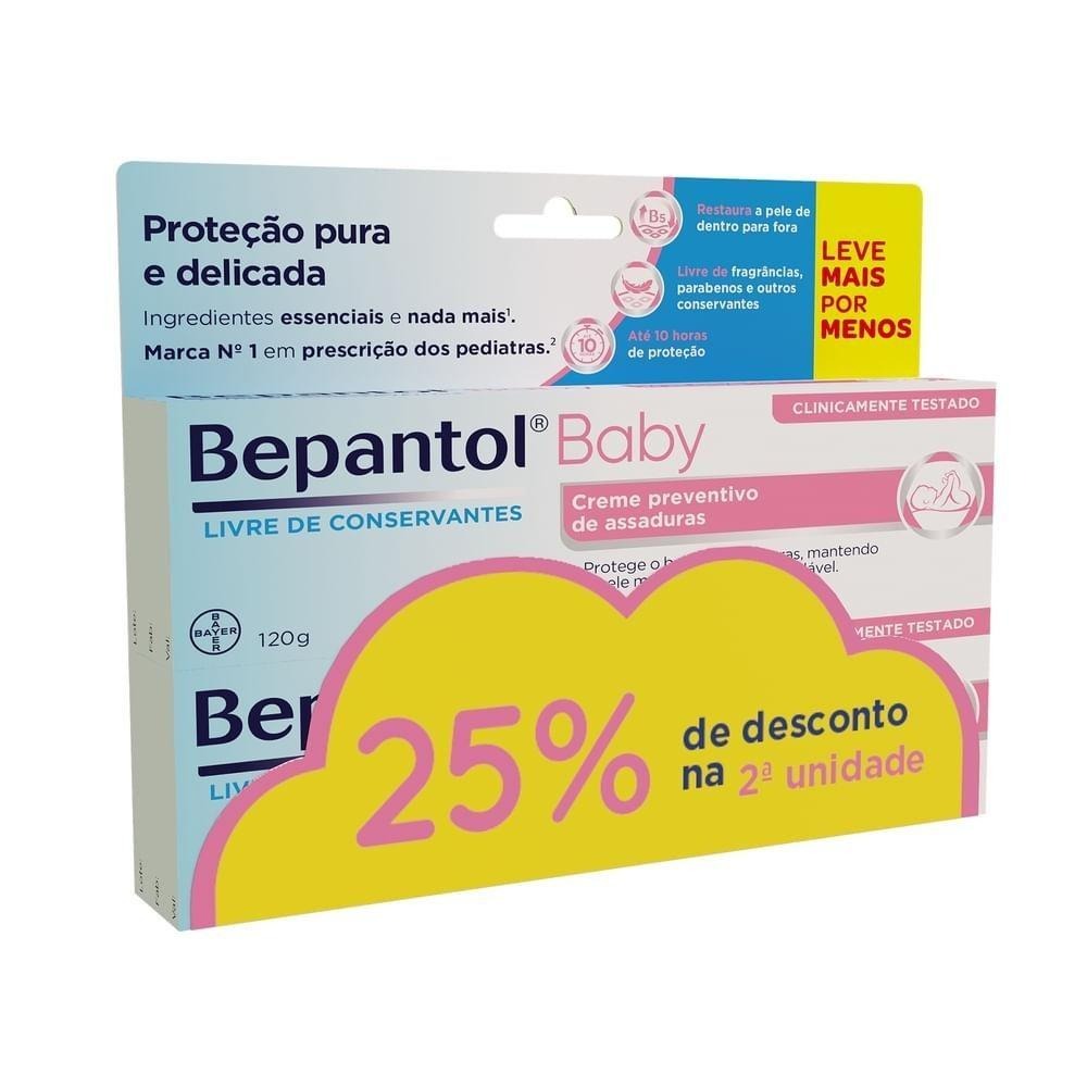 Kit Pomada para Assadura Bepantol Baby 120g 2 Unidades 25% Off na Segunda Unidade — Bepantol | Drogaria Taveira