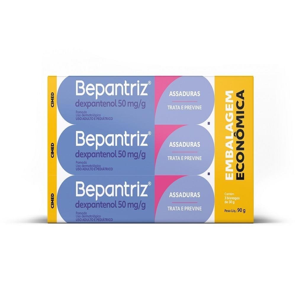 Kit Pomada para Assadura Bepantriz 30g 3 Unidades — Bepantriz | Drogaria Taveira
