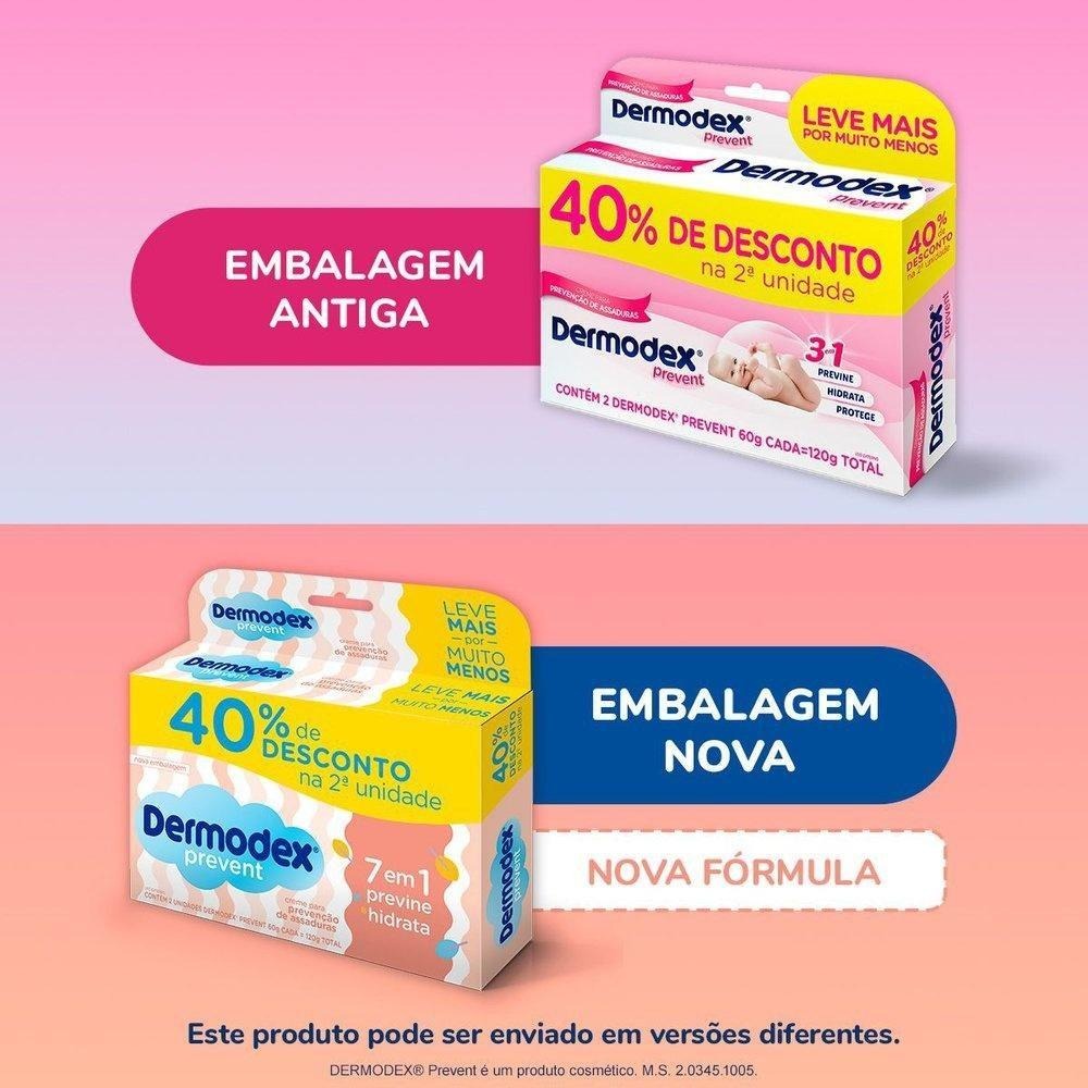 Kit Pomadas de Assadura Infantil Dermodex Prevent 60g cada 2 Uni 40% na 2ª unidade — imagem 3 | Drogaria Taveira