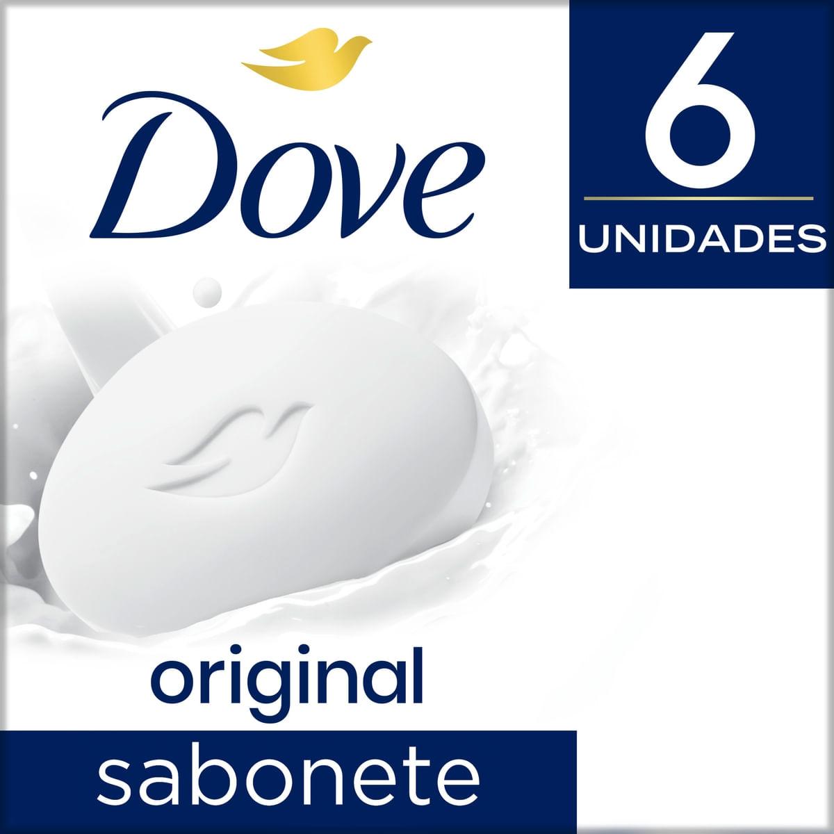 Kit Sabonete em Barra Dove Original Hidratante 90g 6 Unidades — Dove | Drogaria Taveira