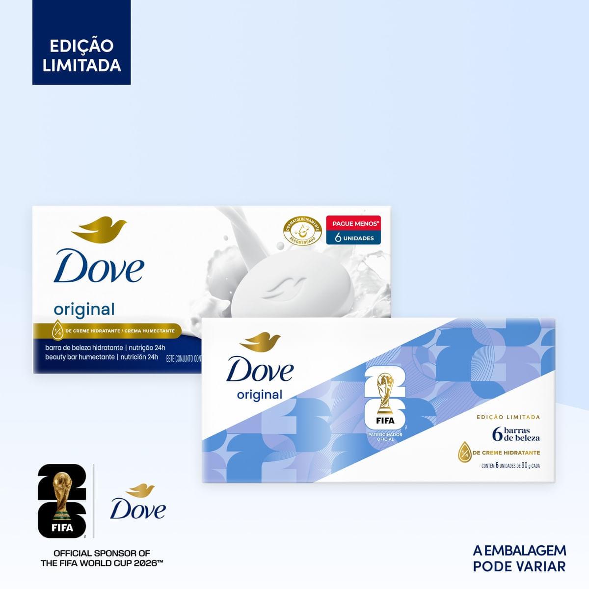 Kit Sabonete em Barra Dove Original Hidratante 90g 6 Unidades — imagem 4 | Drogaria Taveira