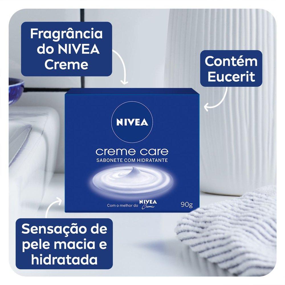 Kit Sabonete em Barra Nivea Creme Care 80g 6 Unidades — imagem 3 | Drogaria Taveira