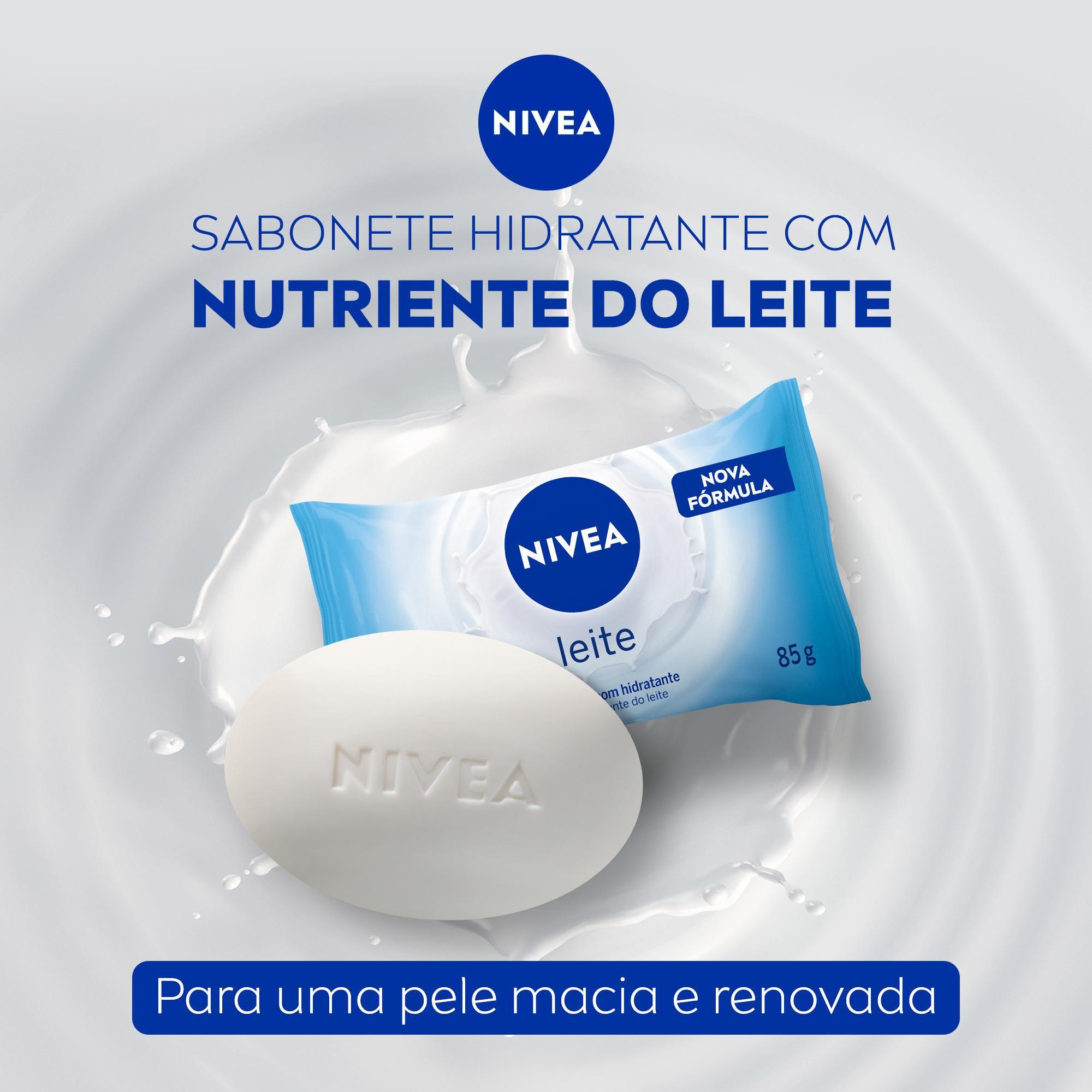 Kit Sabonete Em Barra Nivea Leite 6 Unidades De 85g — imagem 2 | Drogaria Taveira