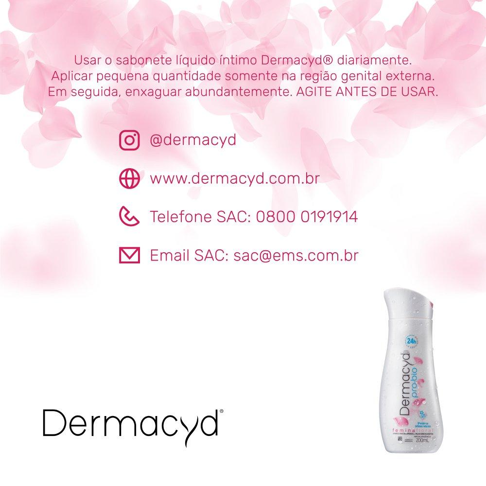 Kit Sabonete Íntimo Dermacid Pro-Bio Femina Floral 200ml 1 Unidade + Sabonete Íntimo Dermacid Pro-Bio Femina Floral 100ml 1 Unidade — imagem 3 | Drogaria Taveira