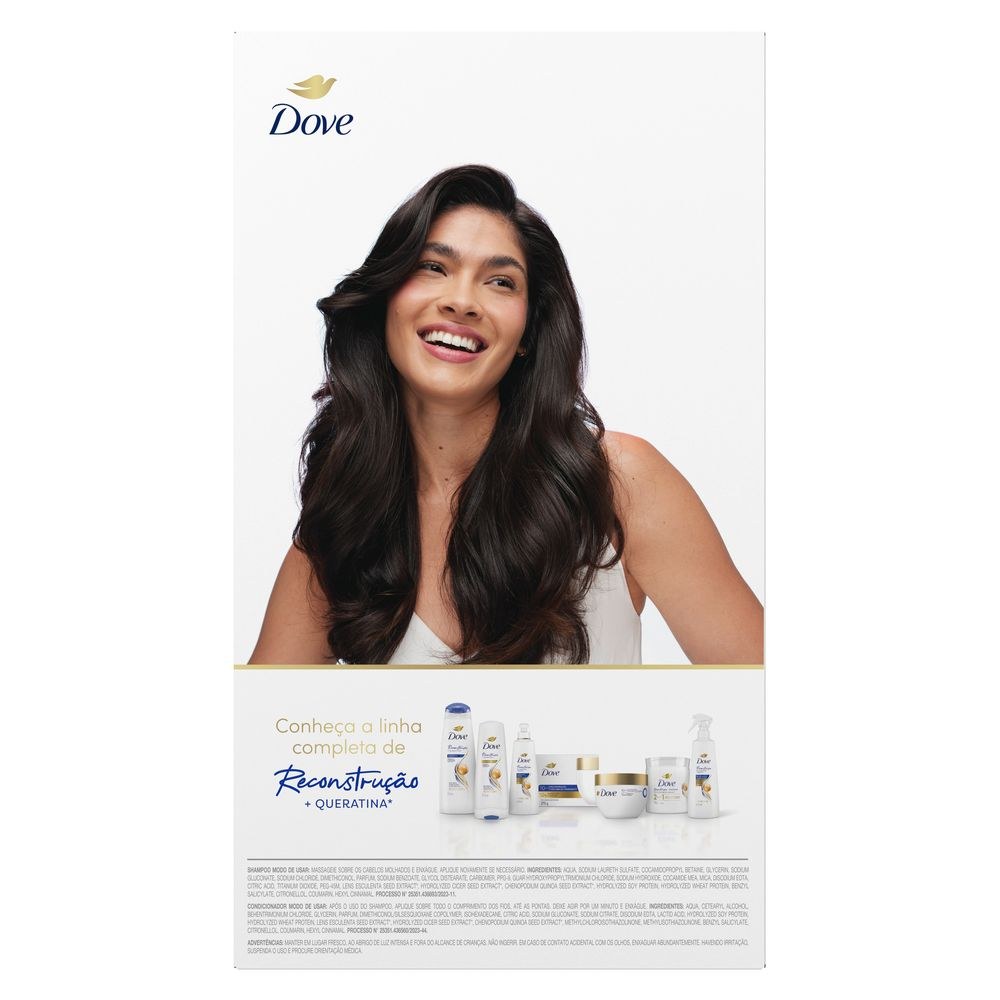 Kit Shampoo Dove Reconstrução Completa 400ml 1 Unidade + Condicionador Dove Reconstrução Completa 200ml 1 Unidade — imagem 3 | Drogaria Taveira