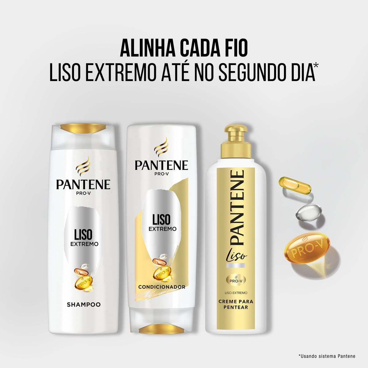 Kit Shampoo Pantene Pro-V Liso Extremo 350ml 1 Unidade + Condicionador Pantene Pro-V Liso Extremo 175ml 1 Unidade — imagem 2 | Drogaria Taveira