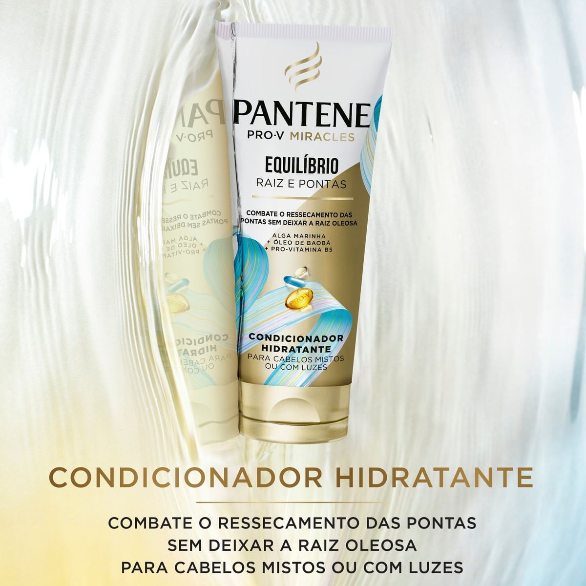 Kit Shampoo Pantene Pro-V Miracles Equilíbrio Raiz e Pontas 300ml 1 Uni + Condicionador Miracles Equilíbrio Raiz e Pontas 150ml 1 Uni — imagem 3 | Drogaria Taveira