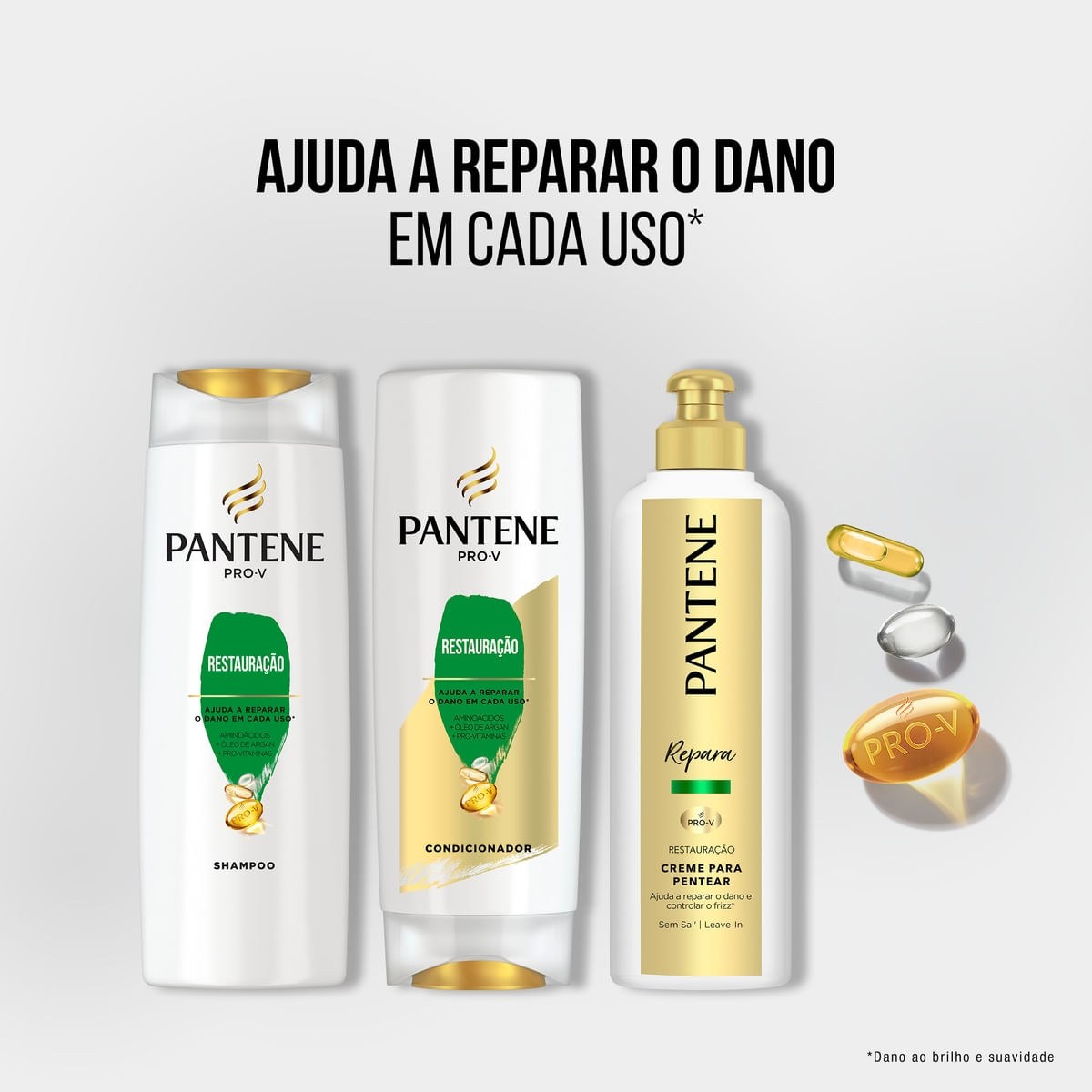 Kit Shampoo Pantene Pro-V Restauração 350ml 1 Uni + Condicionador Pantene Pro-V Restauração 175ml 1 Uni — imagem 2 | Drogaria Taveira