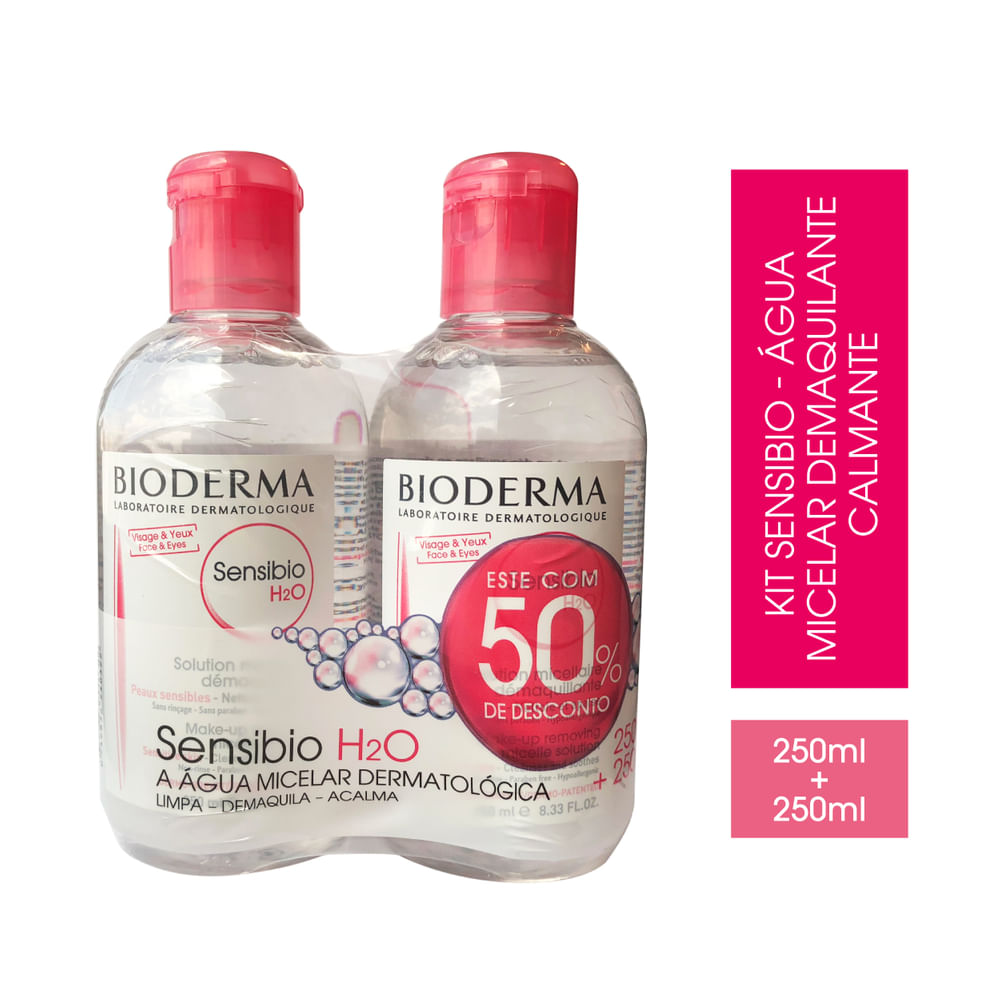 Kit Solução Micelar Bioderma Sensibio H2O 250ml 2 Unidades — imagem 2 | Drogaria Taveira