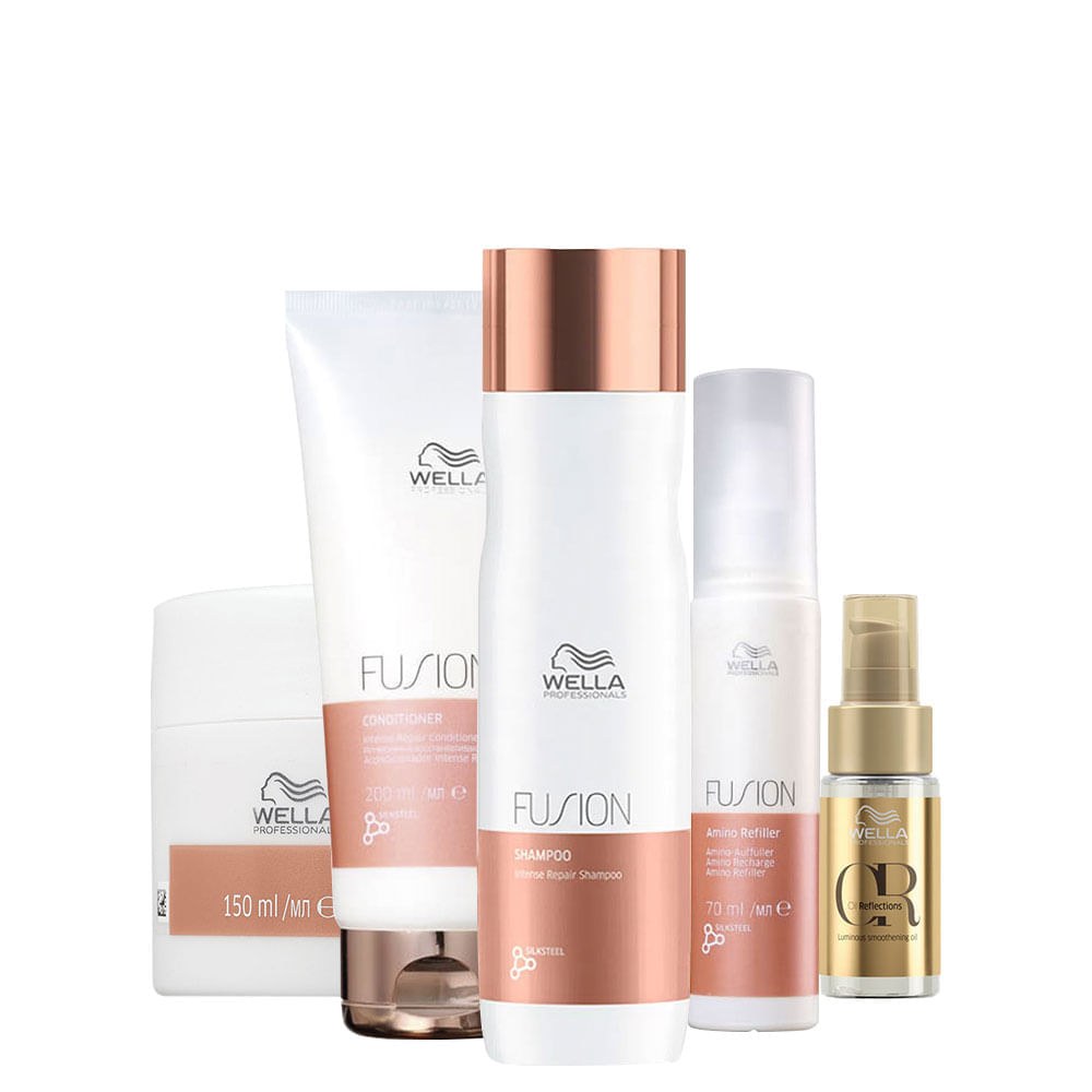 Kit Wella Professionals Fusion Home Care - 5 Produtos — Wella Professionals | Drogaria Taveira