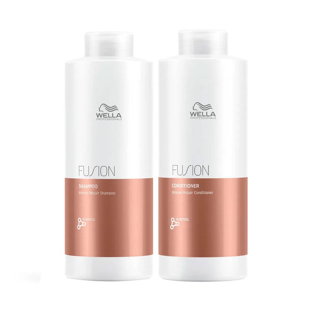 Kit Wella Professionals Fusion - Shampoo 1000 ml + Condicionador 1000 ml — imagem 2 | Drogaria Taveira