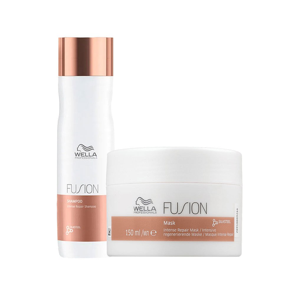 Kit Wella Professionals Fusion - Shampoo 250 ml + Máscara 150 ml — imagem 2 | Drogaria Taveira