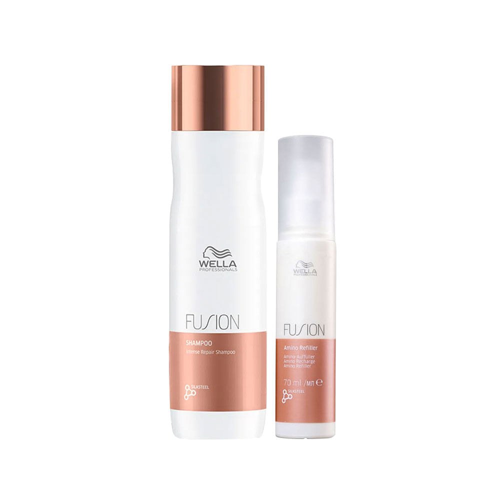 Kit Wella Professionals Fusion - Shampoo 250 ml + Tratamento Reconstrução 70 ml — imagem 2 | Drogaria Taveira
