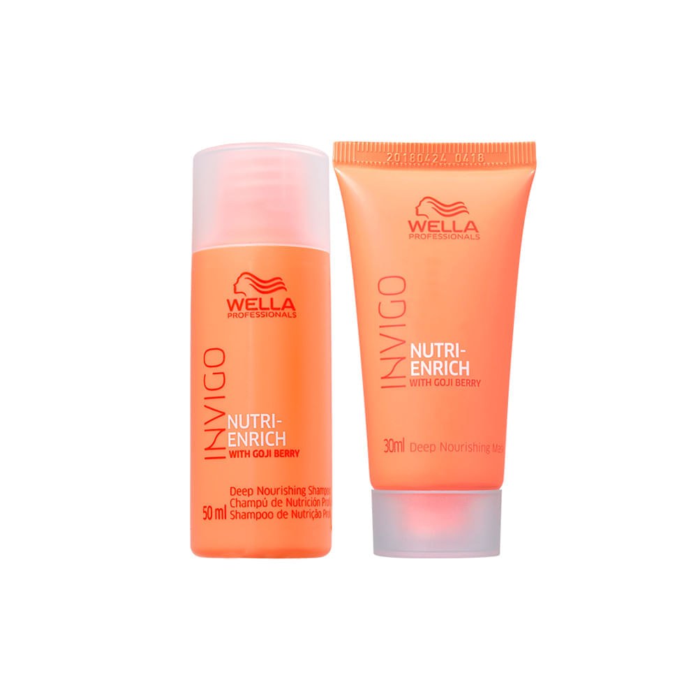 Kit Wella Professionals Invigo Enrich - Shampoo 50 ml + Máscara 30 ml — imagem 2 | Drogaria Taveira