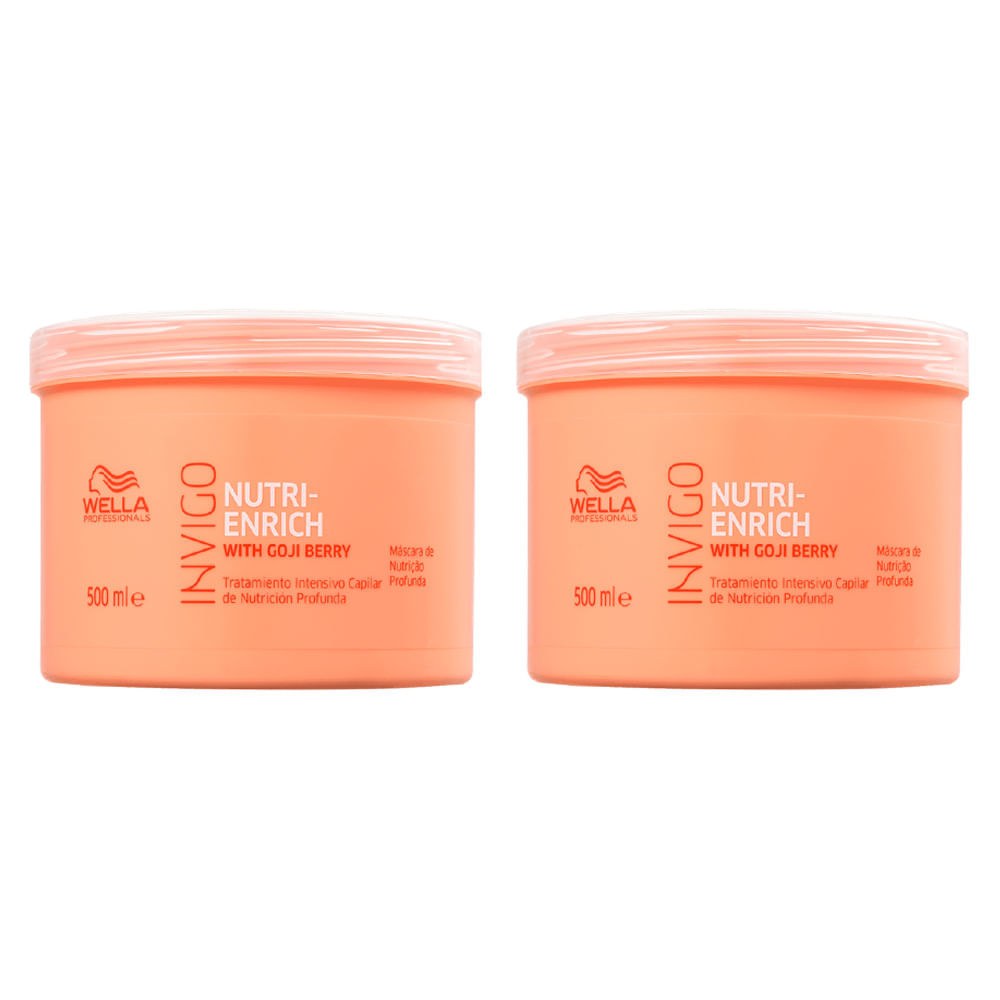 Kit Wella Professionals Invigo Nutri Enrich Máscara de Nutrição 500 ml - 2 Unidades — imagem 2 | Drogaria Taveira